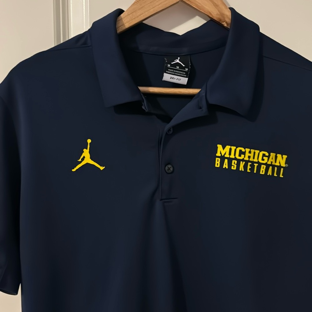 University of Michigan Basketball Dri-Fit golf shirt